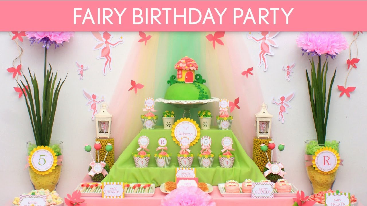 Fairy Birthday Party Supplies
 Fairy Birthday Party Ideas Fairy B15