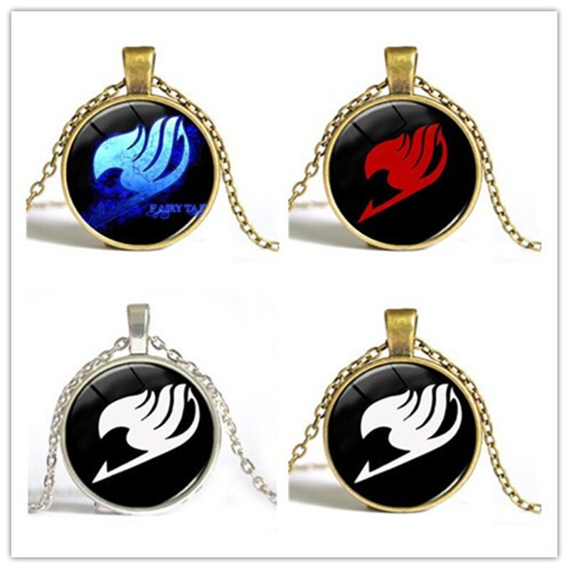 Fairy Tail Earrings
 Fairy Tail Pendant Role Jewelry Glass Cabochon