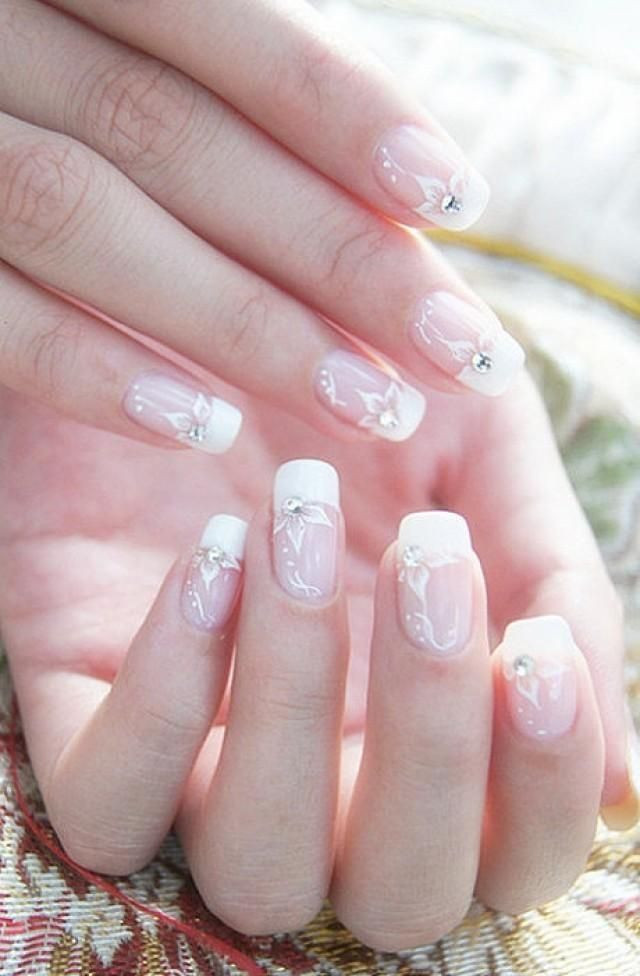 Fake Nails For Wedding Day
 50 Beautiful Wedding Day Nail Designs for 2015