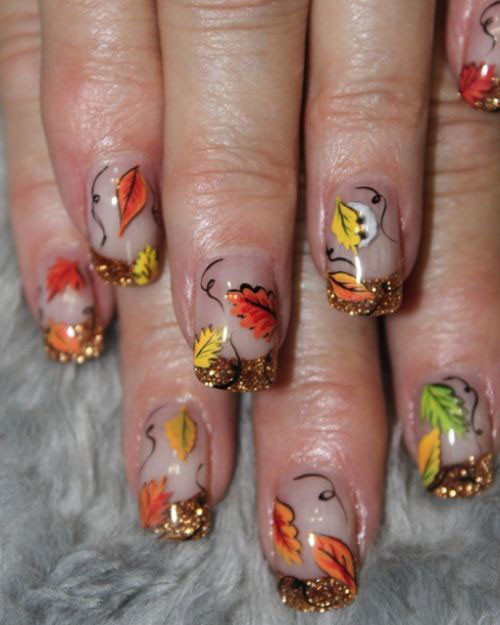 Fall French Tip Nail Designs
 50 Best Nail Art Design Ideas For Autumn