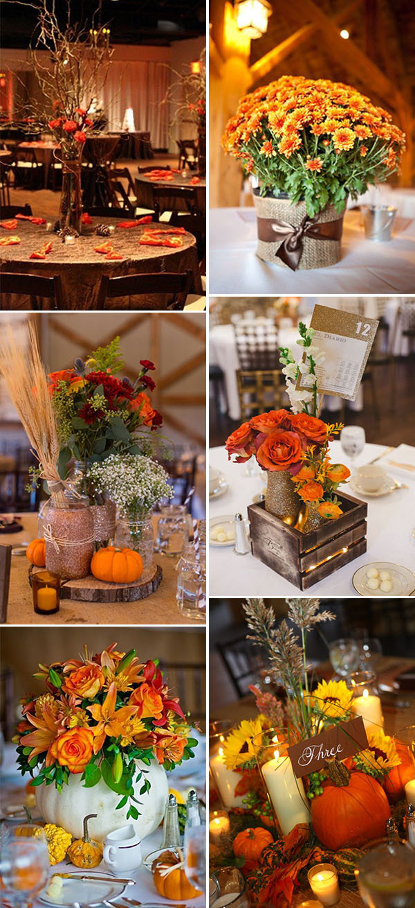 Fall Wedding Table Decorations
 Fall In Love With These 50 Great Fall Wedding Ideas