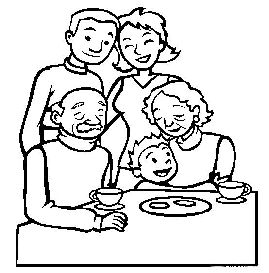 Family Coloring Pages For Toddlers
 Dibujos para Colorear La familia