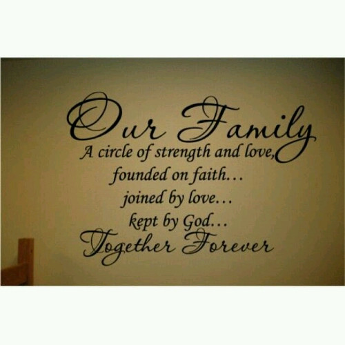 Family Quote From The Bible
 Family First