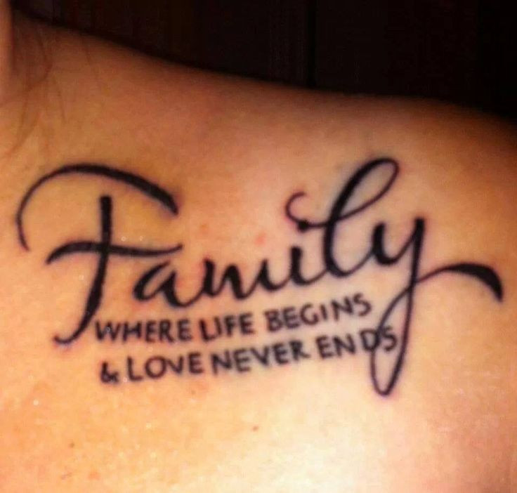 Family Quotes For Tattoos
 52 Love Quotes Tattoos