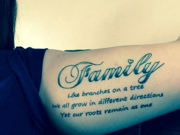 Family Quotes For Tattoos
 110 Short Inspirational Tattoo Quotes Ideas with