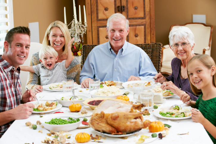 Family Thanksgiving Dinner
 Thanksgiving Feast on a Bud