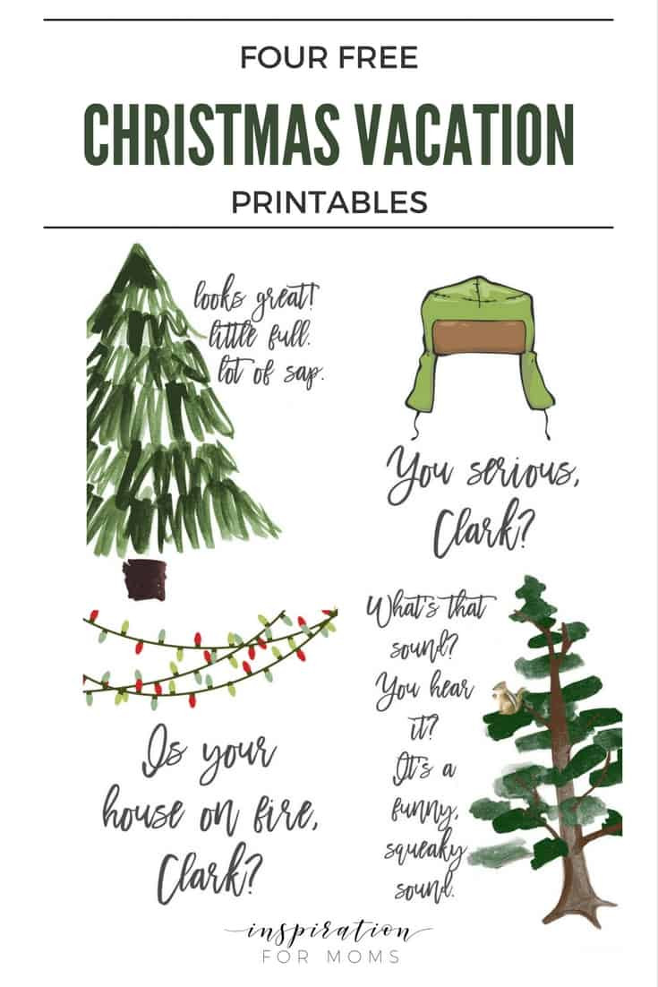 Famous Quotes From Christmas Vacation
 Christmas Vacation Printables Set of Four Inspiration