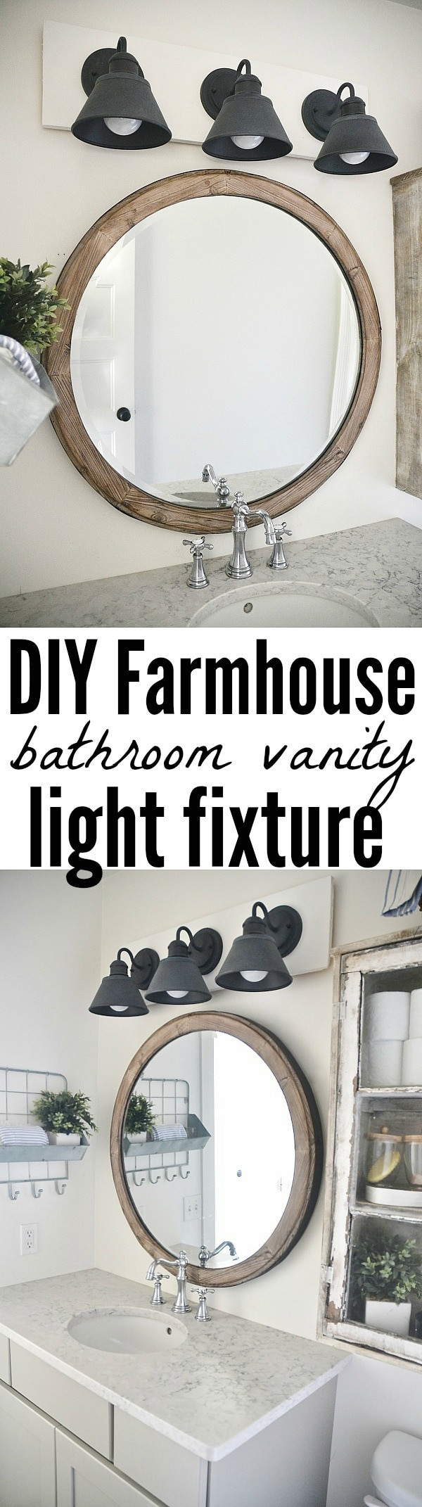 Farmhouse Bathroom Vanity Lights
 DIY Farmhouse Bathroom Vanity Light Fixture Liz Marie Blog