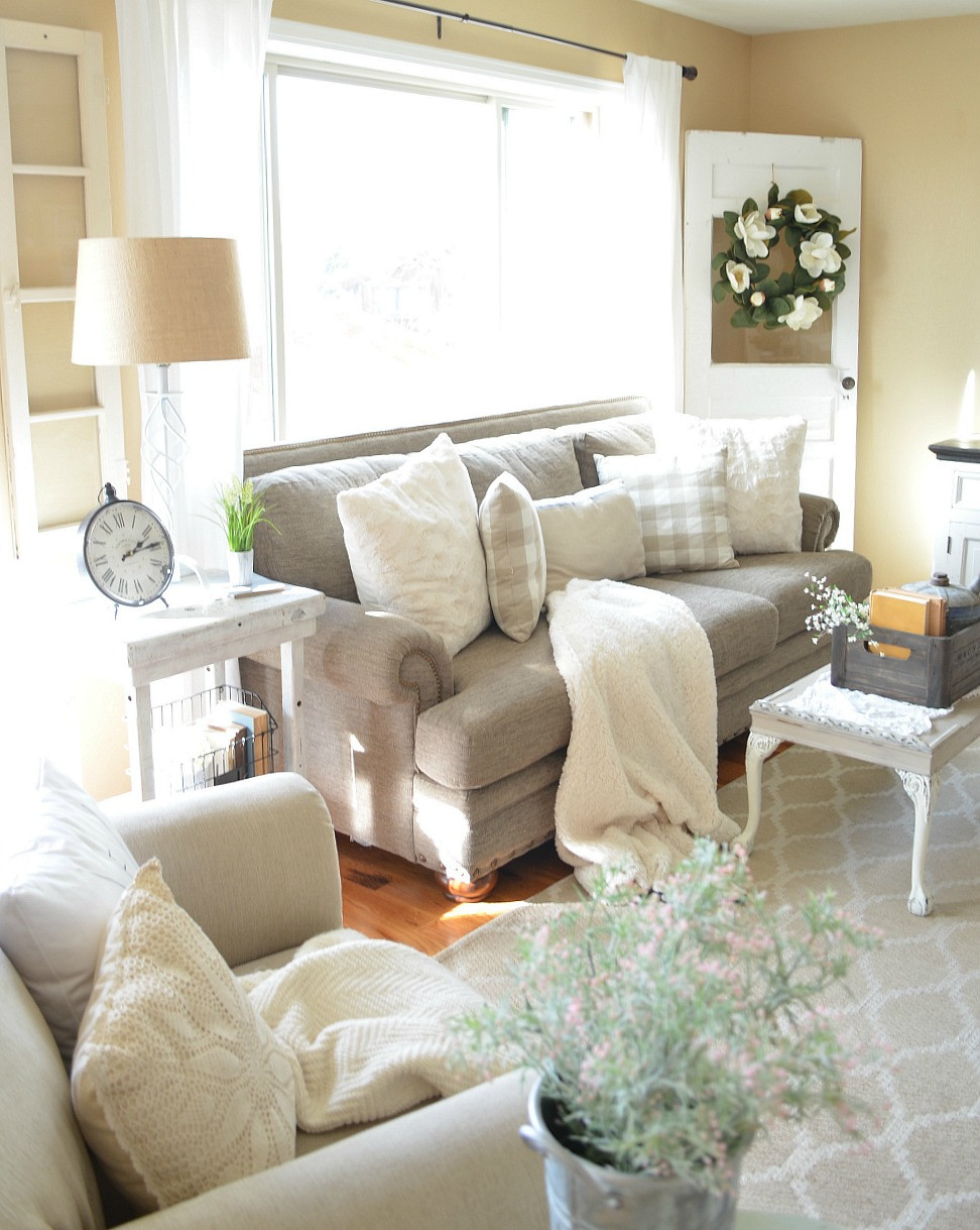 Farmhouse Style Living Room Ideas
 Refreshed Modern Farmhouse Living Room Little Vintage Nest