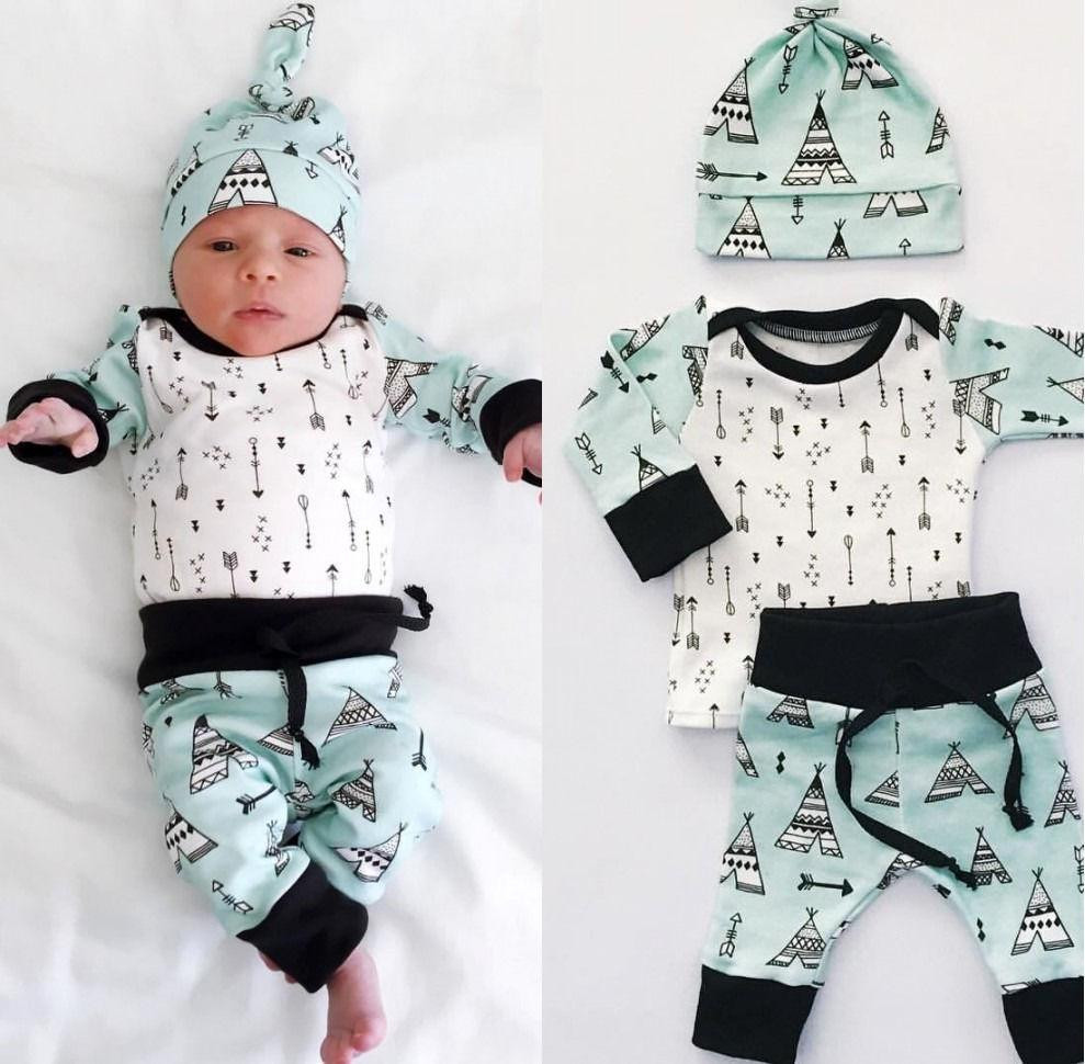 Fashion Baby Boy Clothing
 2019 Top Fashion Kids Suit Newborn Baby Boy Girl Long