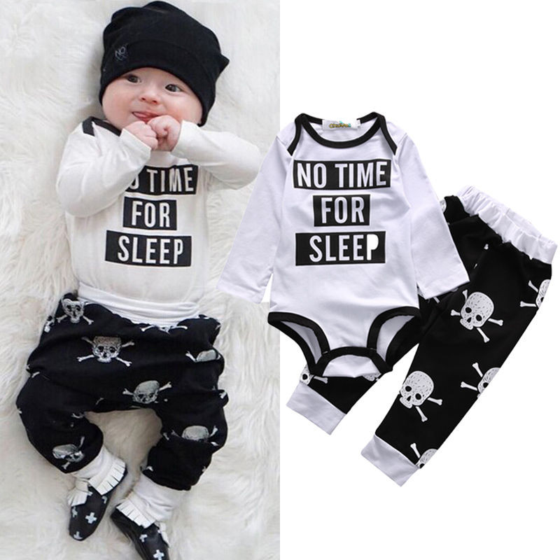 Fashion Baby Boy Clothing
 Newborn Kids Baby Girls Boys Clothes Set Tops Rompers
