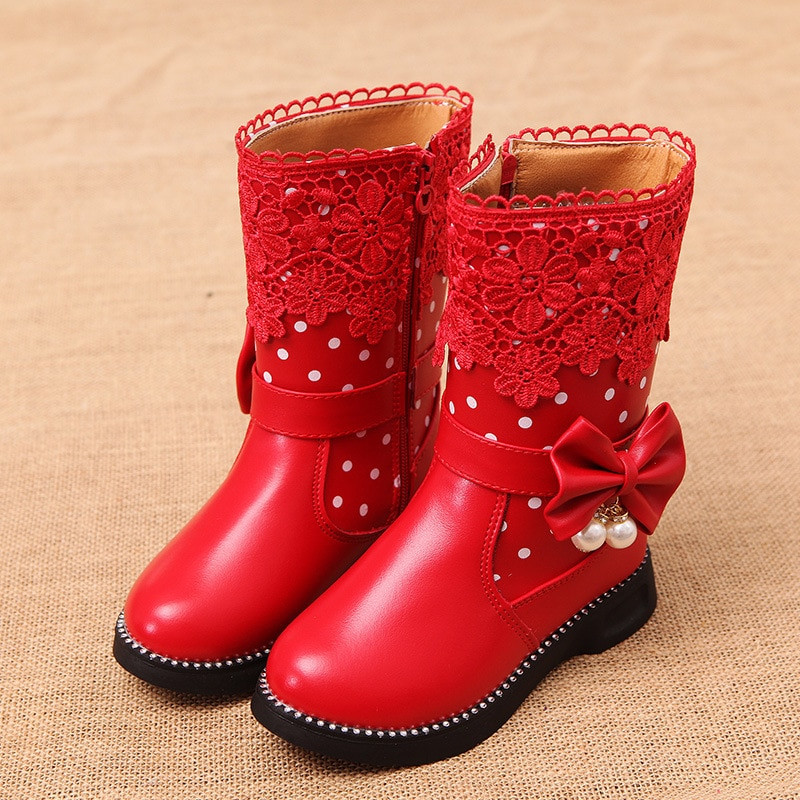 Fashion Boots For Kids
 NEW Fashion Boots for Girls Kids waterproof leather high