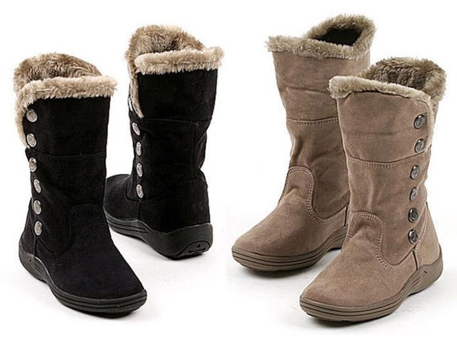 Fashion Boots For Kids
 Girls Snowboots Children Fashion Warm Winter Black Chamois