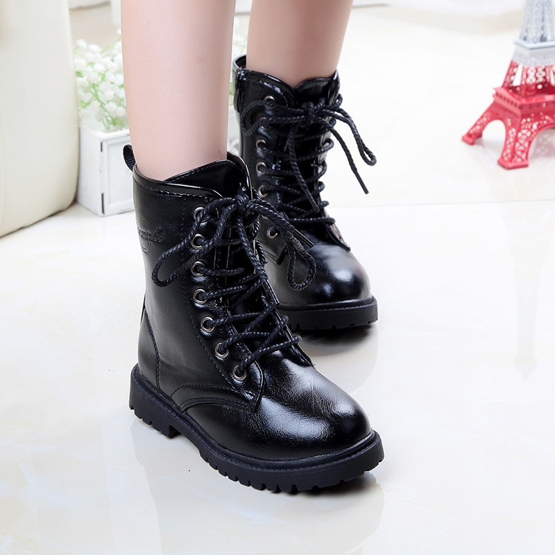 Fashion Boots For Kids
 2016 new spring and autumn children boots PU child short