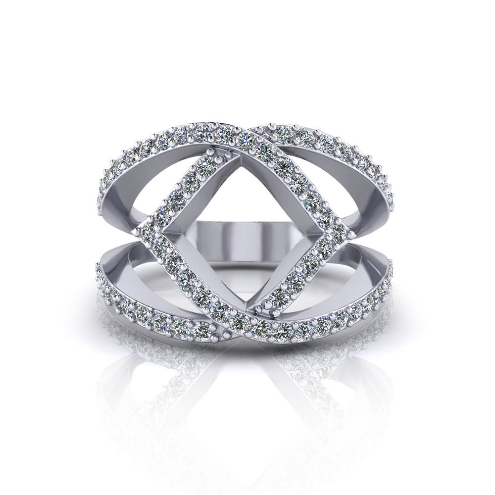 Fashion Diamond Rings
 Wide Diamond Fashion Ring Jewelry Designs