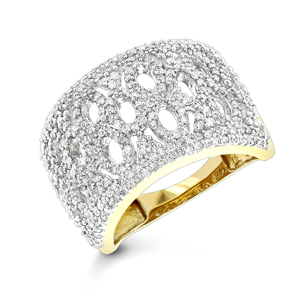 Fashion Diamond Rings
 Diamond Fashion Rings 14K Gold Diamond Ring For Women 1ct