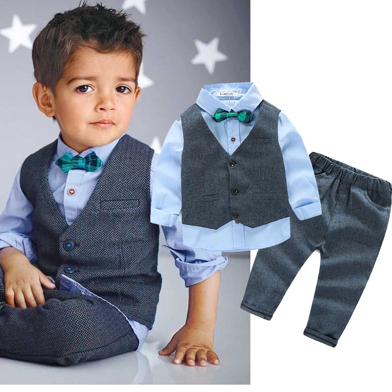 Fashion Kids Boy
 Fashion Kids Clothes Baby Boy Clothes Sets Gentleman Suit