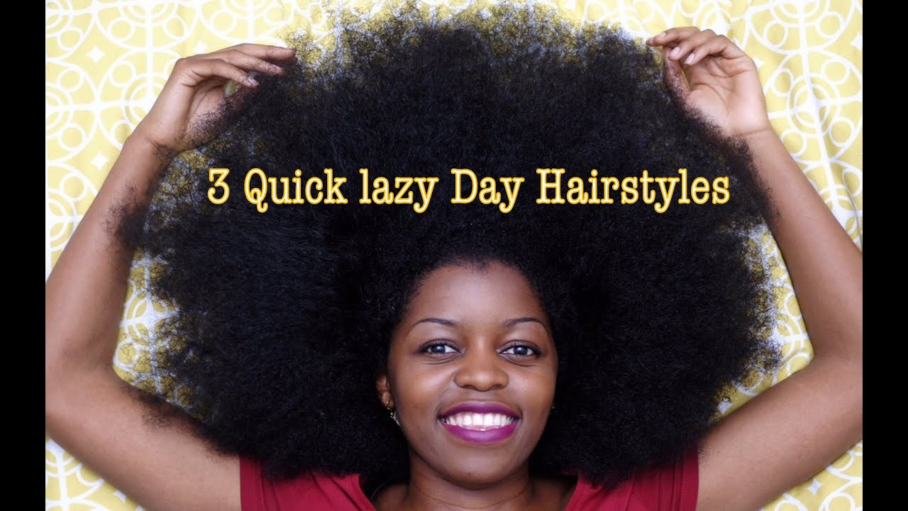 Fast Natural Hairstyles
 3 Quick Lazy Day Hairstyles for Natural Hair