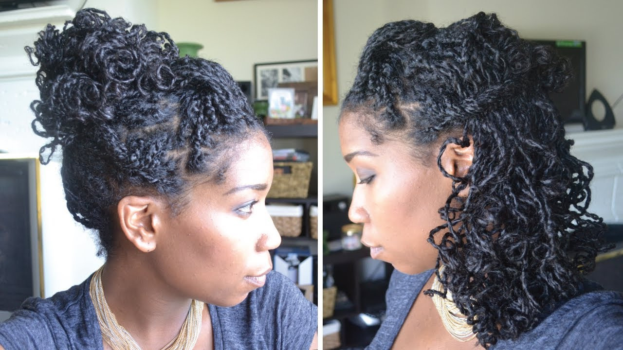 Fast Natural Hairstyles
 Quick and Easy Party Hairstyles with Mini Twists Natural