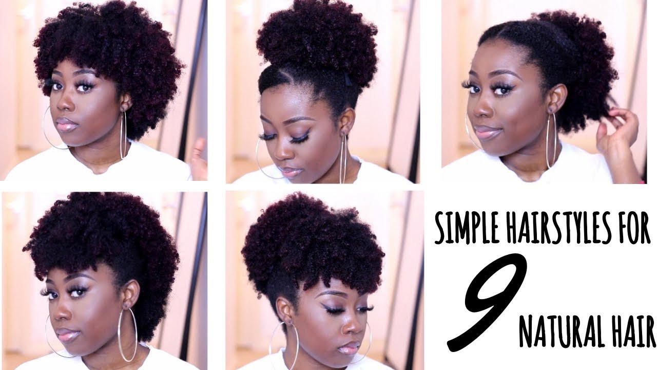 Fast Natural Hairstyles
 9 QUICK HAIRSTYLES FOR SHORT TO MEDIUM NATURAL HAIR TYPE