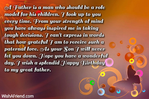 Father Birthday Wishes
 Dad Birthday Messages Page 3
