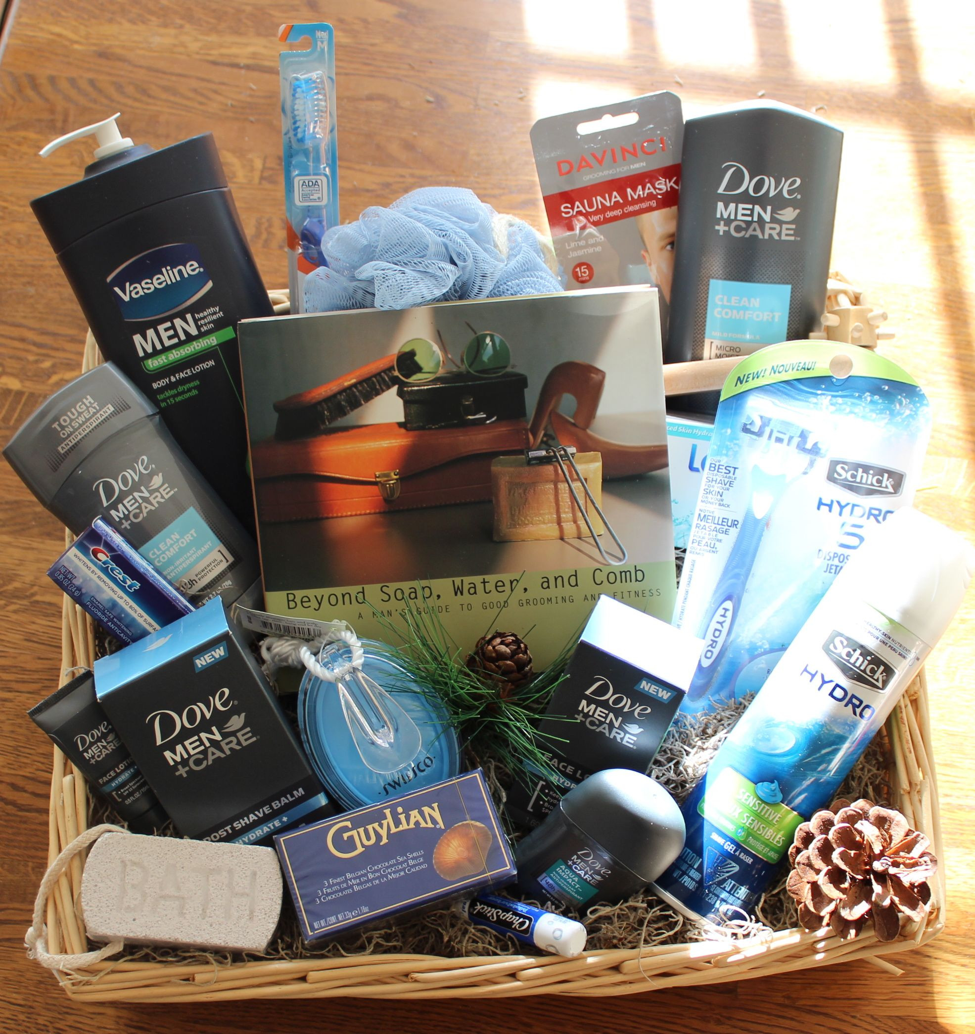 Father Day Gift Ideas For Boyfriend
 Men s grooming spa Fathers Day basket before cellophane