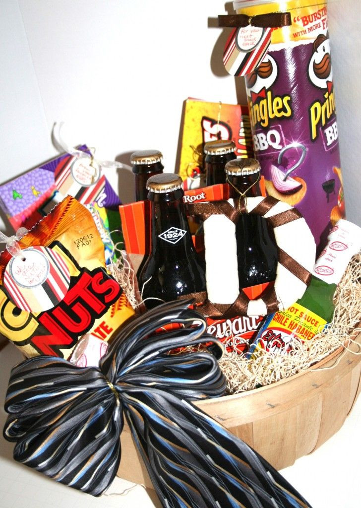 Father'S Day Gift Basket Ideas Pinterest
 Father’s Day Gift Basket with DIY t tags and learn out