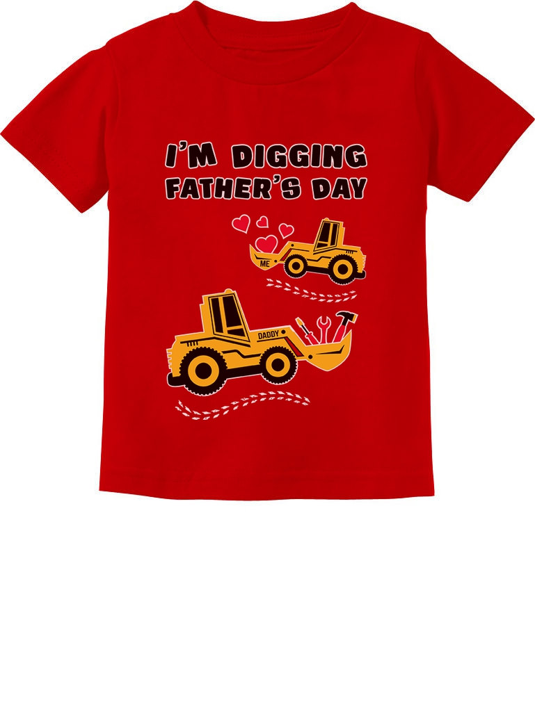 Father'S Day Gifts From Kids
 Digging Father s Day Gift Tractor Bulldozer Infant Kids T