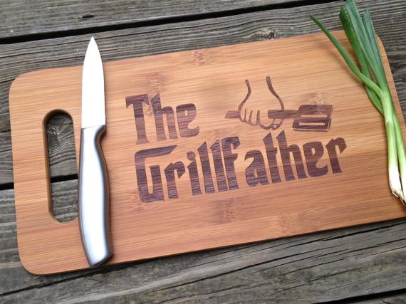 Father'S Day Grilling Gift Ideas
 THE GRILL FATHER Engraved Cutting Board 14 X 7 5 Gift for Dad