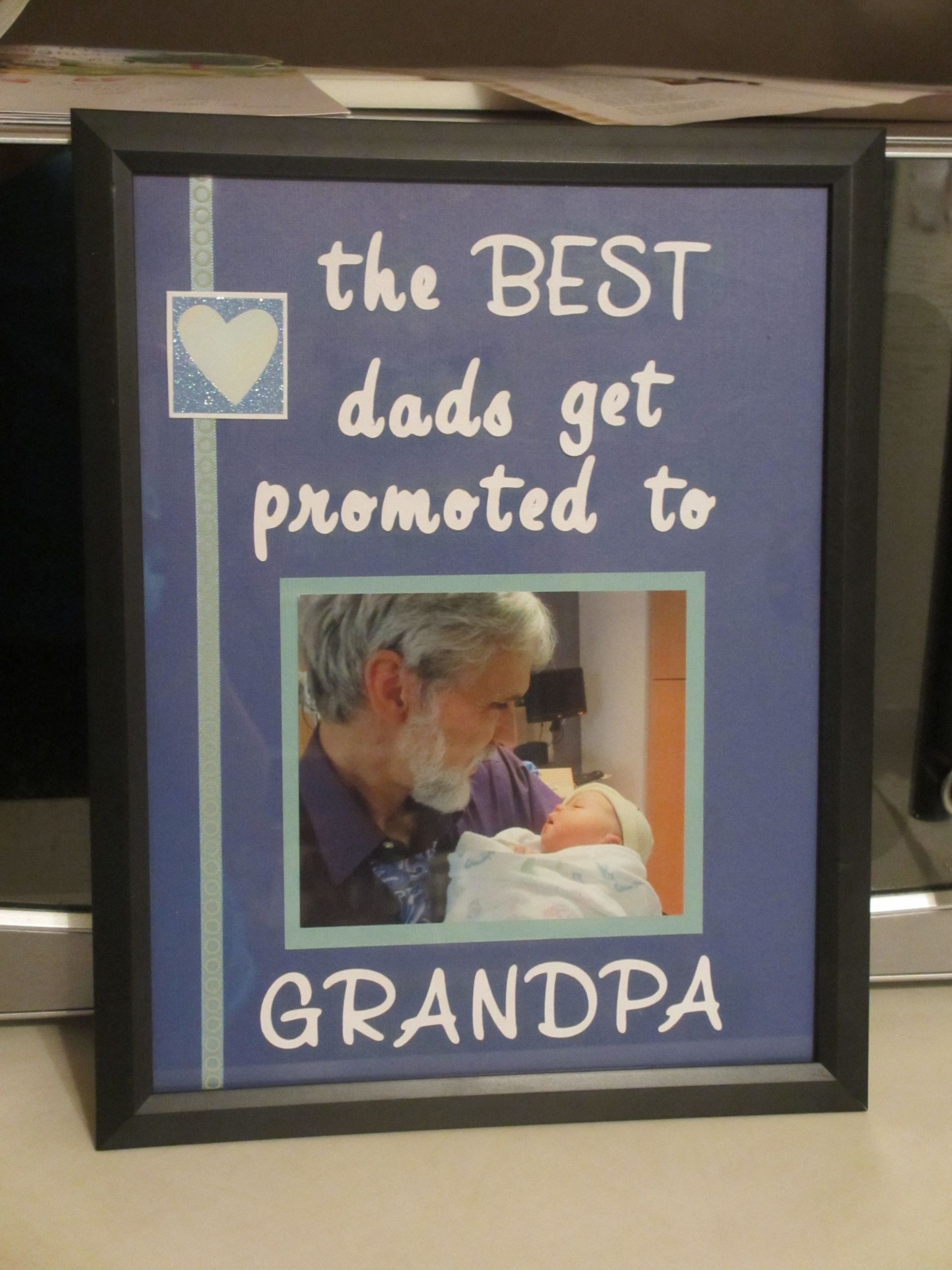 Fathers Day Gift Ideas Grandpa
 first time grandpa t idea DIY dollar store frame used