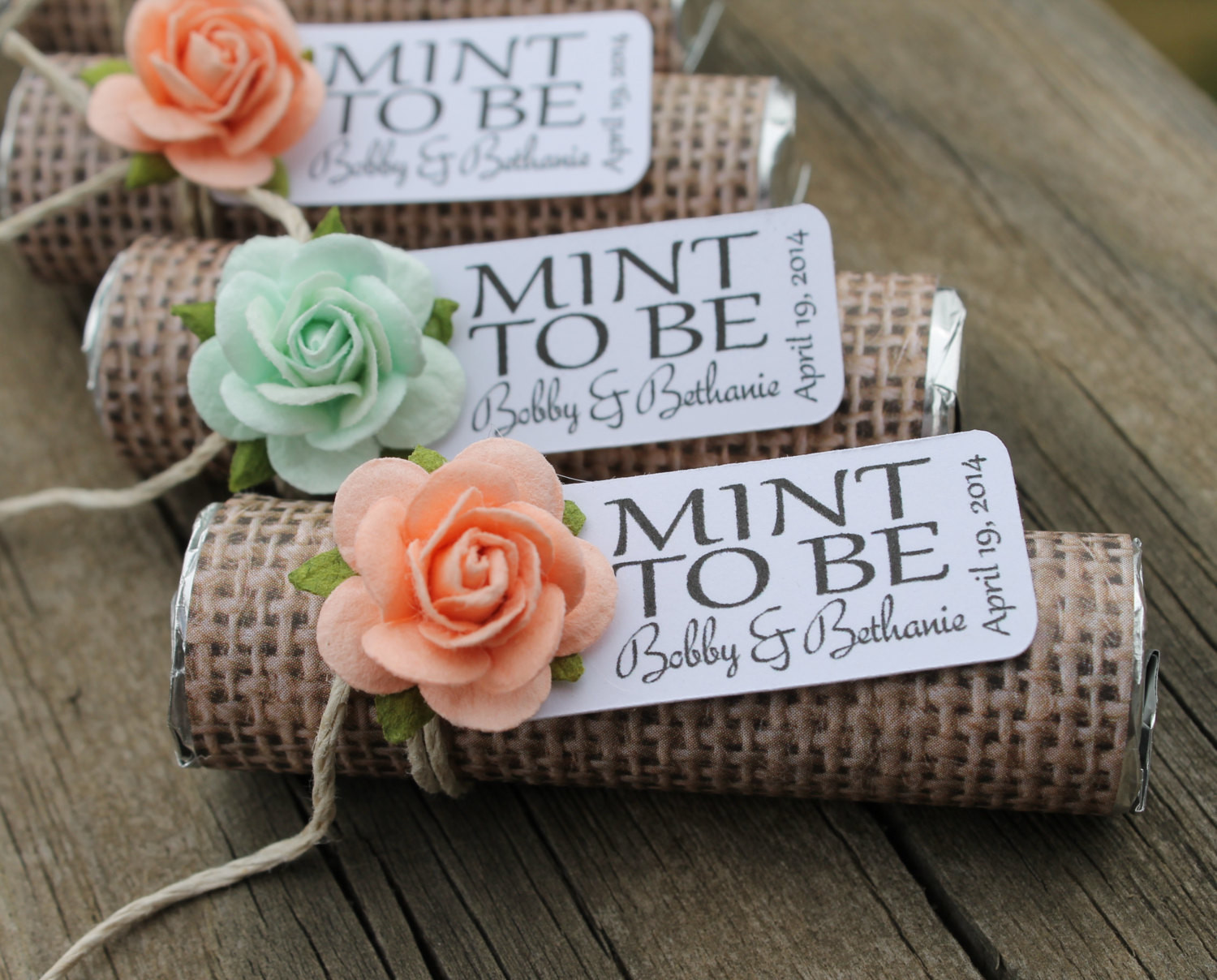Favors For Wedding
 Mint wedding favors Set of 24 mint rolls Mint to