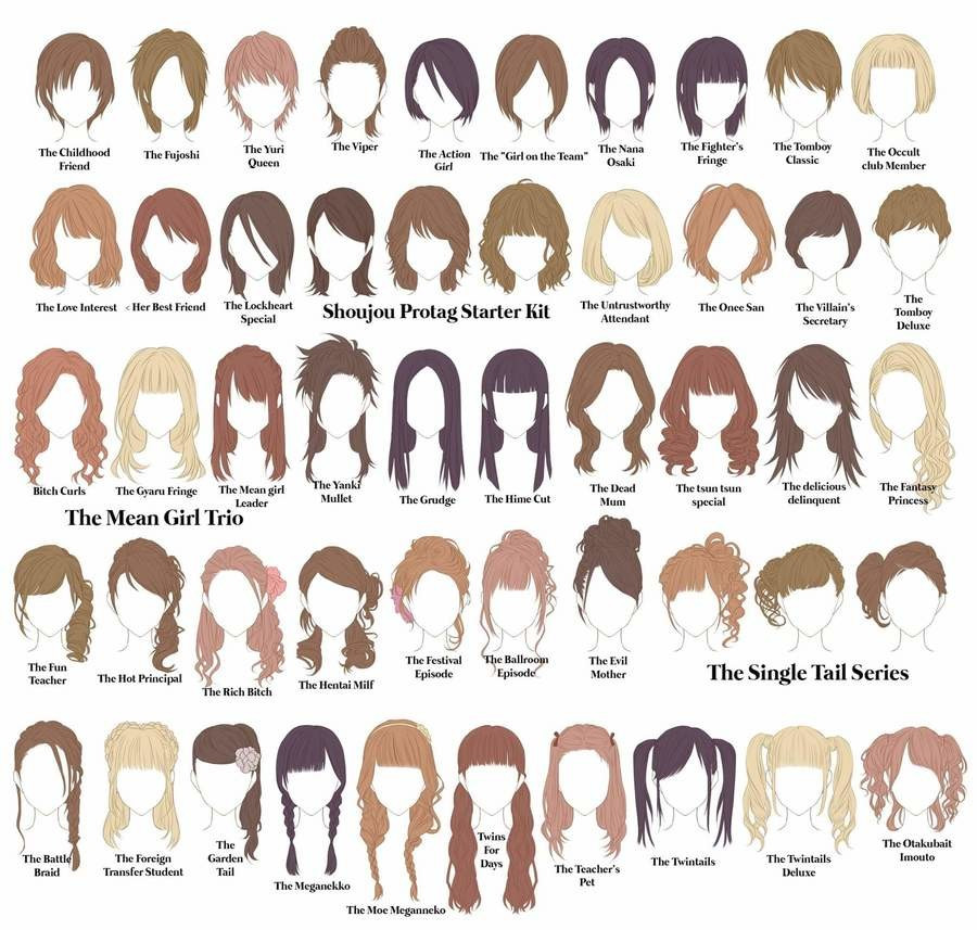 Female Hairstyle Names
 Whats Your Favorite AnimeGirl Hairstyle