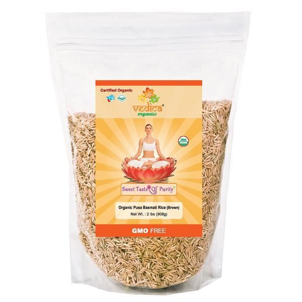 Fiber Brown Rice
 Organic High Fiber Healthy Brown Basmati Rice Vedica
