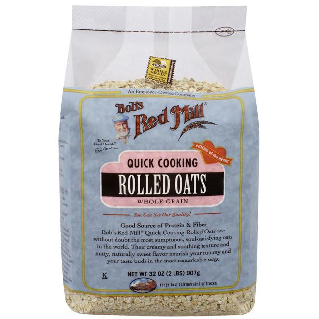 Fiber In Rolled Oats
 Bob s Red Mill Quick Cooking Rolled Oats Whole Grain 32 oz