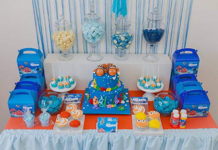 Finding Nemo Birthday Party Decorations
 Kara s Party Ideas Finding Nemo Themed Birthday Party