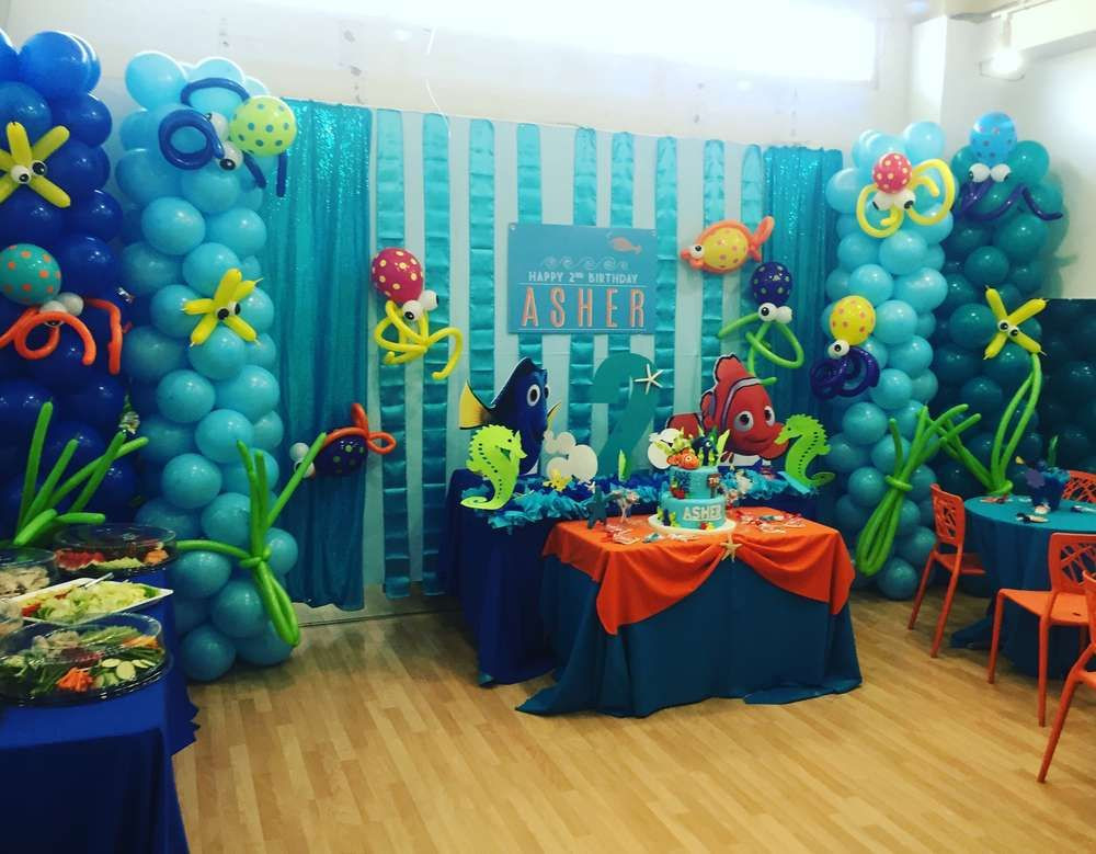 Finding Nemo Birthday Party Decorations
 Pin on Trace is 2