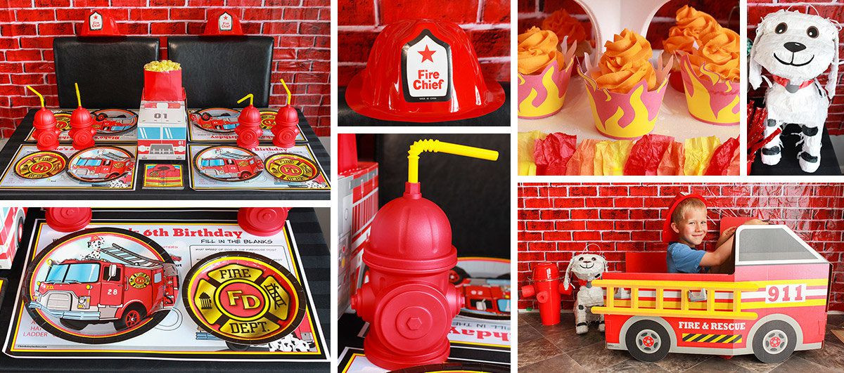 Firefighter Birthday Party Supplies
 Firefighter Party Ideas Firefighter Kids Party Supplies
