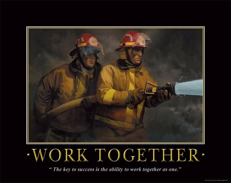 Firefighter Inspirational Quotes
 Firefighting Motivational Poster Art Fireman Equipment