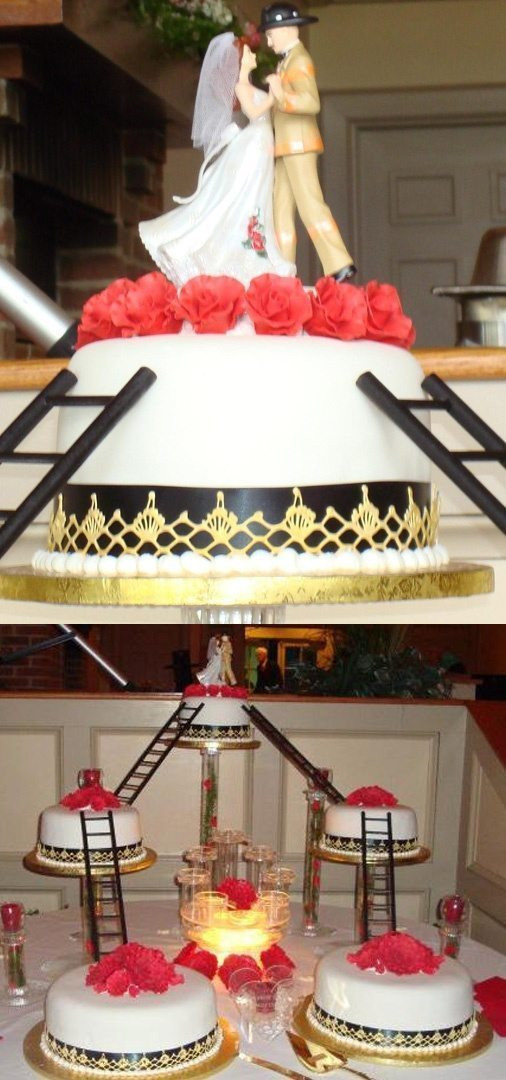 Firefighter Wedding Cake
 Firefighter Theme Weddings