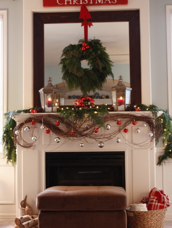 Fireplace Decorations For Christmas
 ADD FIRE TO THE FIREPLACE AREA WITH MESMERIZING DECORATION