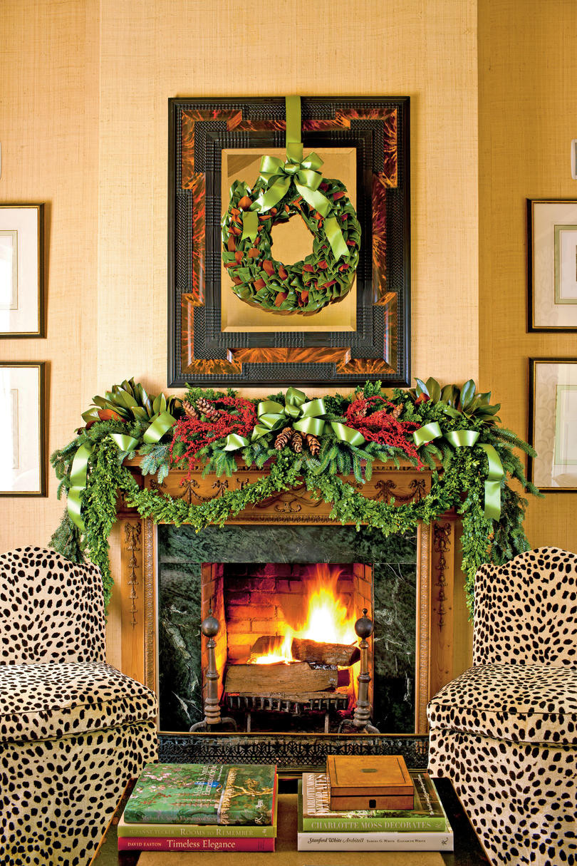 Fireplace Decorations For Christmas
 100 Fresh Christmas Decorating Ideas Southern Living