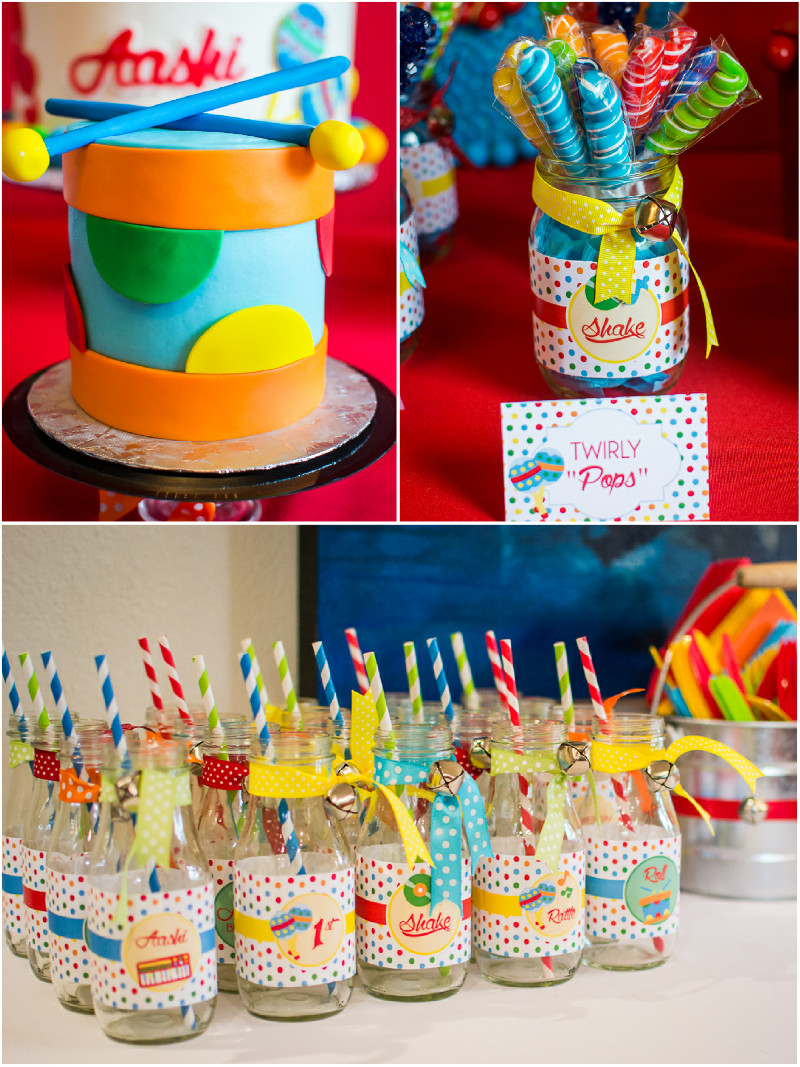 First Birthday Party Theme Ideas
 Baby Jam A Music Inspired 1st Birthday Party