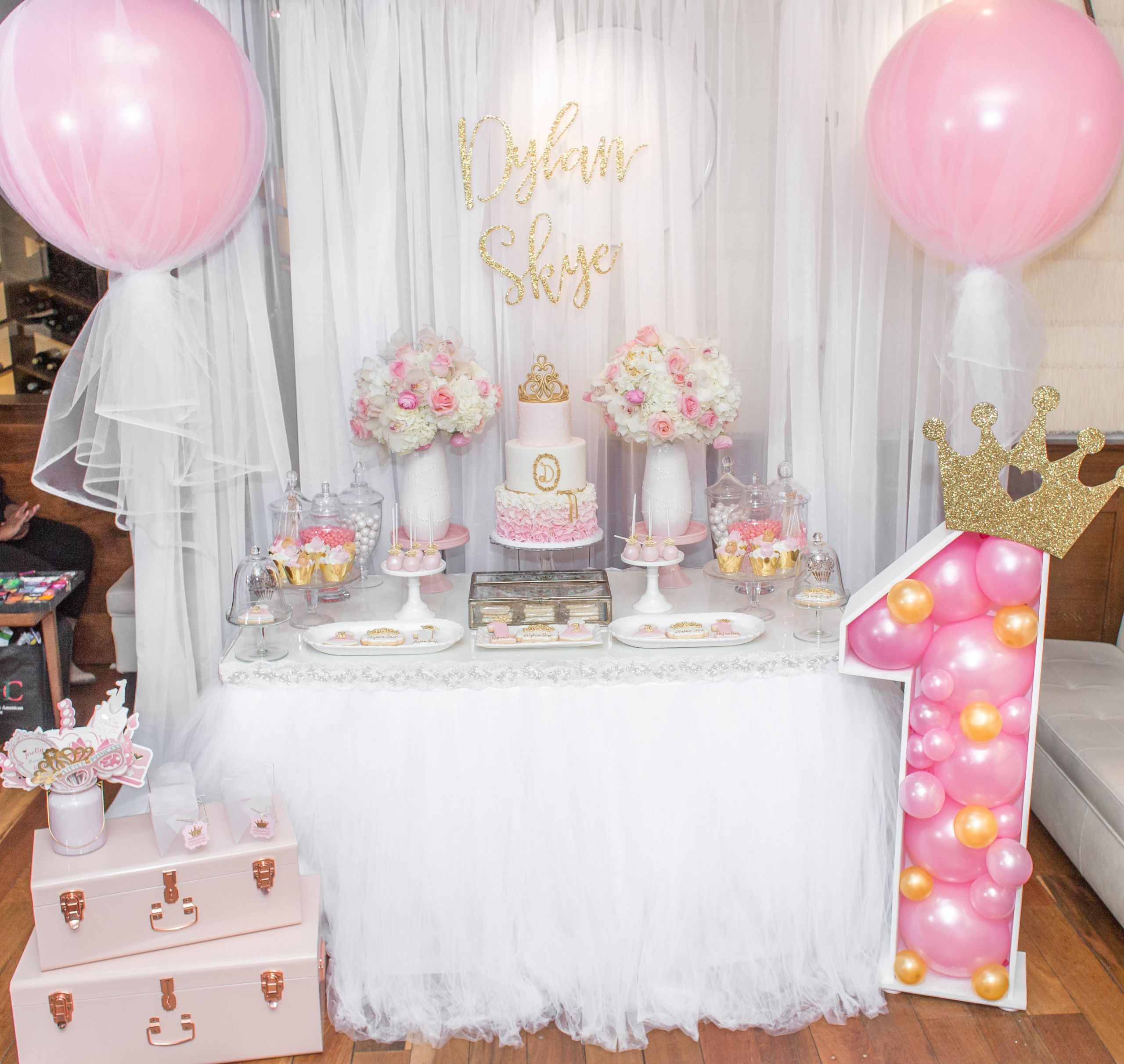 First Birthday Party Theme Ideas
 Princess First Birthday Party