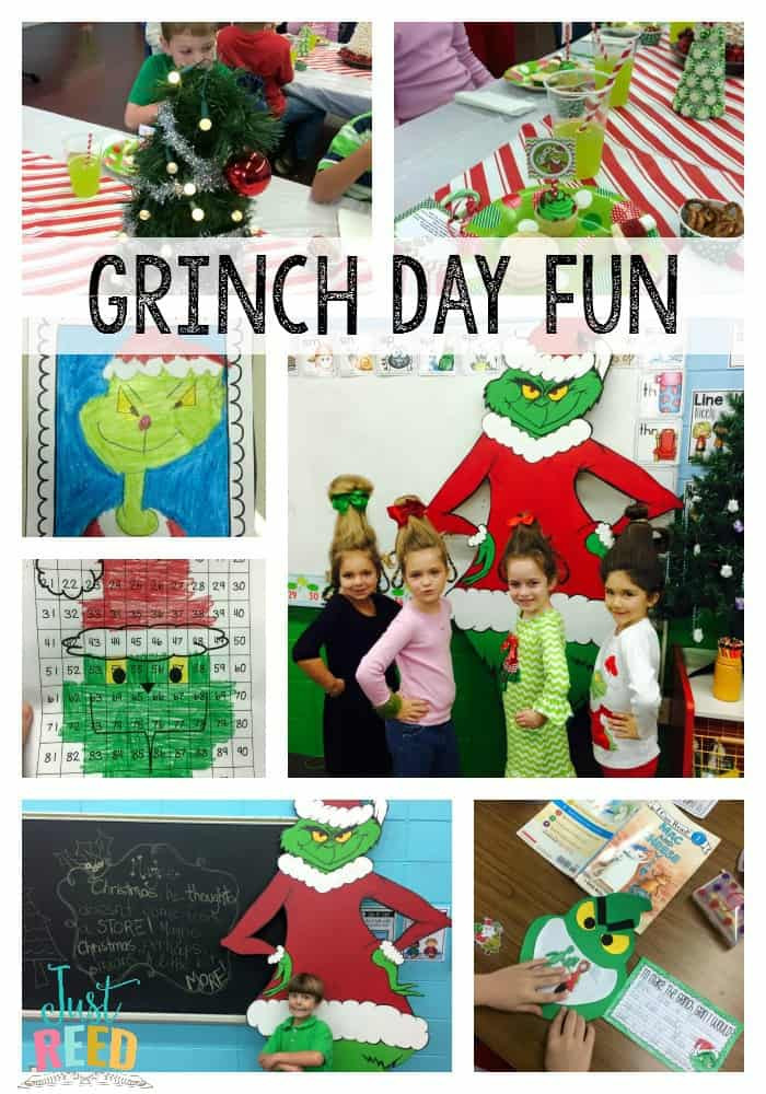 First Grade Christmas Party Ideas
 Grinch Day in First Grade Just Reed & Play