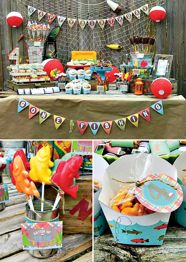 Fishing Themed Birthday Party
 A Reel Fun "Gone Fishing" Birthday Party Hostess with