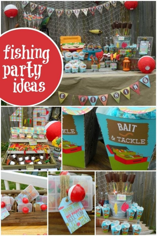 Fishing Themed Birthday Party
 Vintage Gone Fishing Boy s Birthday Party Spaceships and