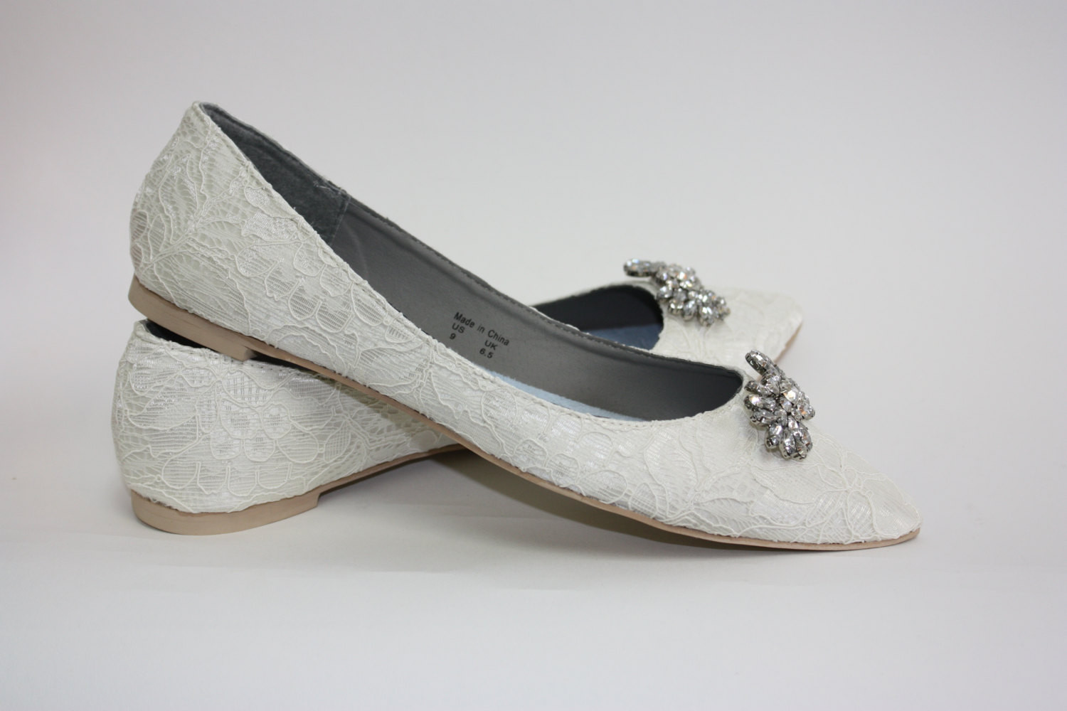 Flat Lace Wedding Shoes
 Wedding Shoes Lace Flats Lace Wedding Shoes Crystals