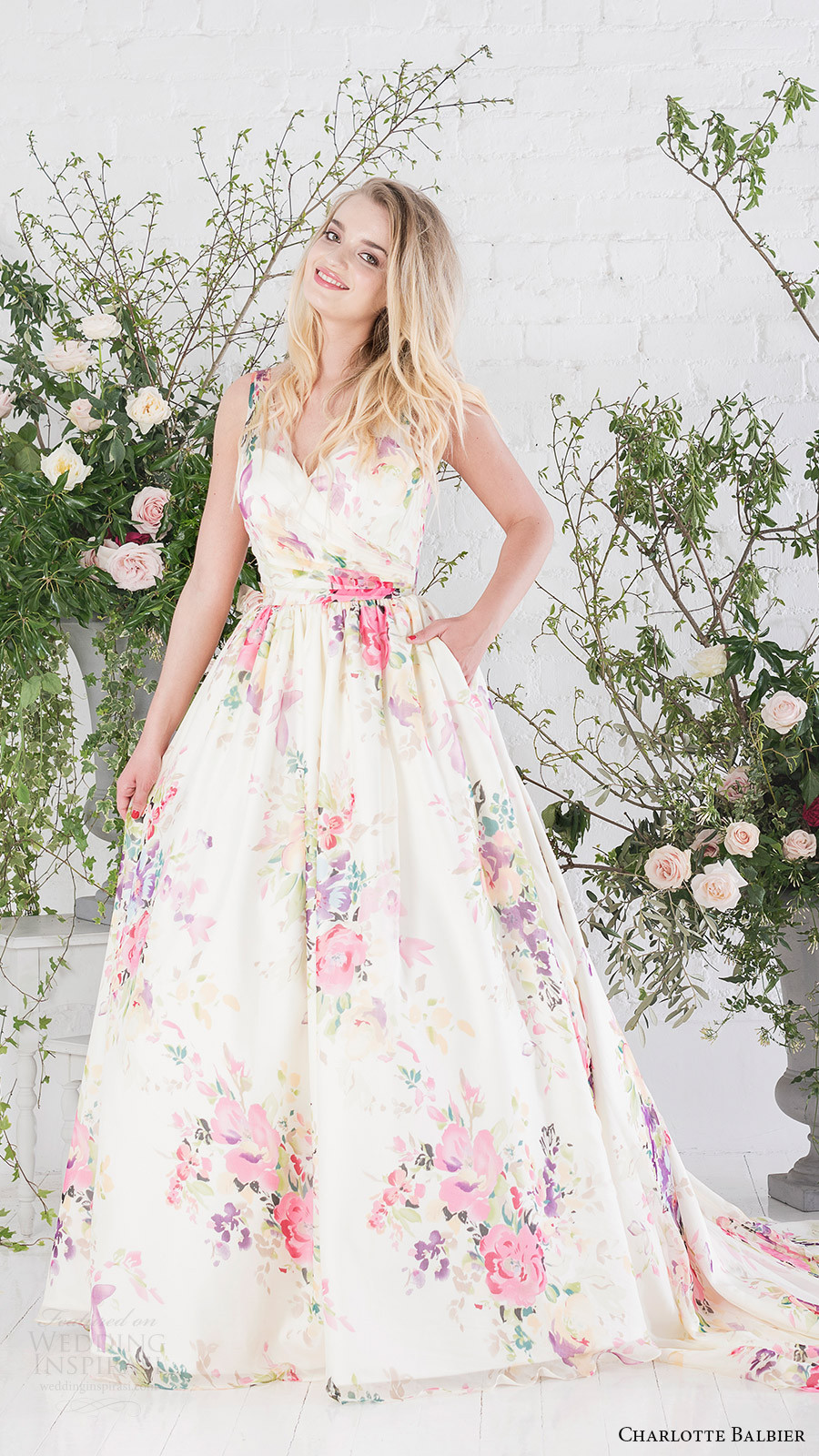 Floral Print Wedding Dress
 Charlotte Balbier 2017 Wedding Dresses — “Untamed Love
