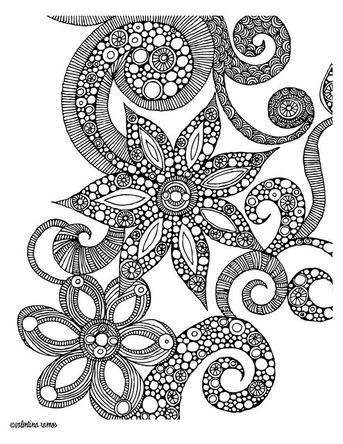 Flower Coloring Pages For Girls
 Feeling Inspired Original and Inspirational Art by