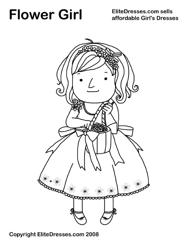 Flower Coloring Pages For Girls
 Printable Coloring Pages Girls Flowers high resolution